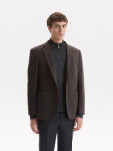 SACO CASHMERE BOLSILLO PLAQUE