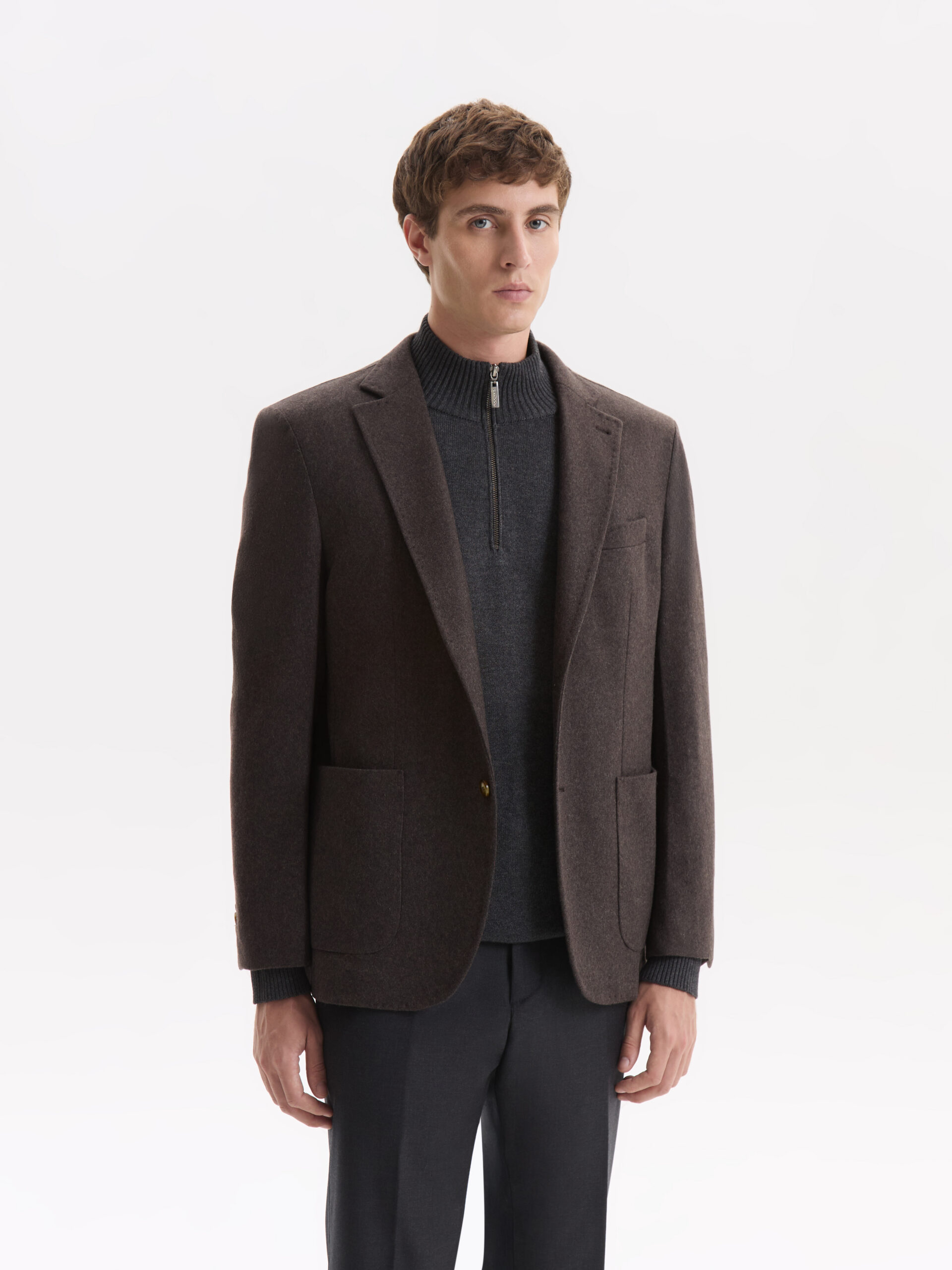 ROCHAS23FEB_0409 copy SACO CASHMERE BOLSILLO PLAQUE - Imagen 1