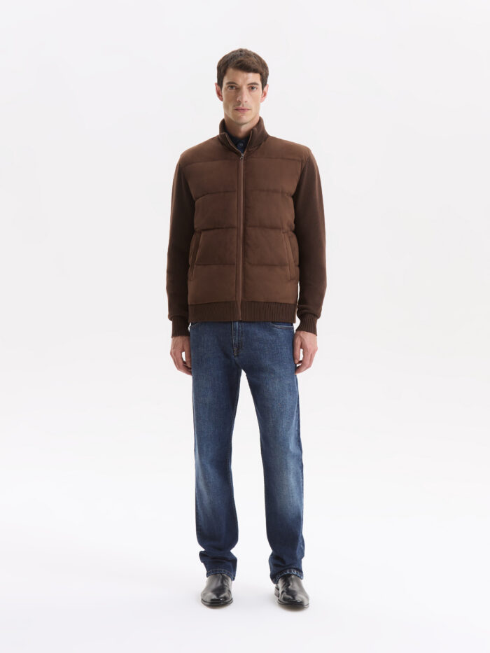CAMPERA GAMUZA MANGAS TEJIDAS - Imagen 3