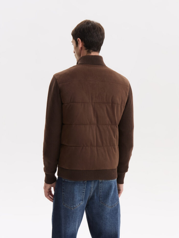 CAMPERA GAMUZA MANGAS TEJIDAS - Imagen 4
