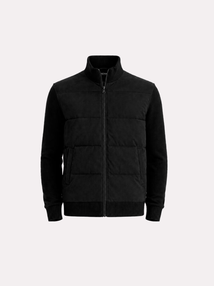 CAMPERA GAMUZADA MANGAS TEJIDAS - Imagen 5