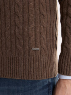 Sweater 1/2 Cierre Trenzado - Imagen 5