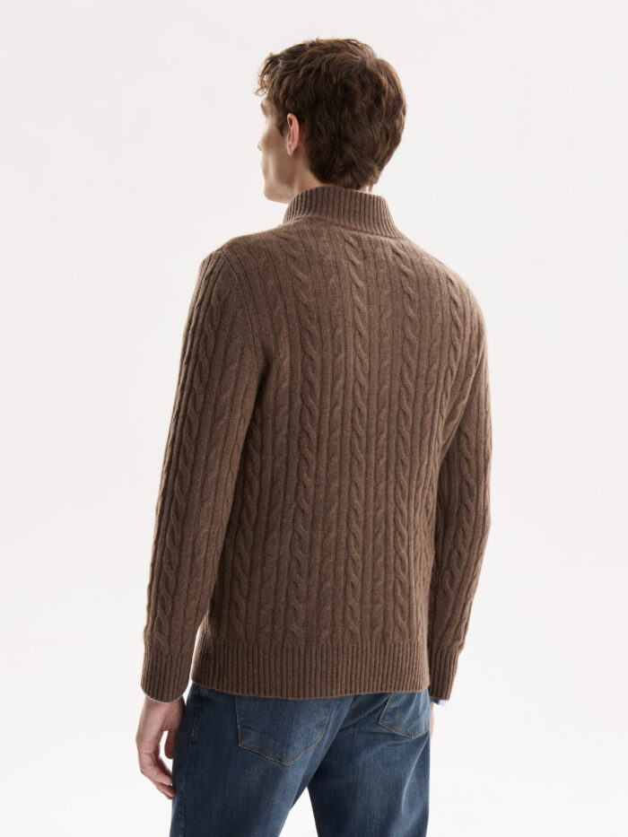 Sweater 1/2 Cierre Trenzado - Imagen 6