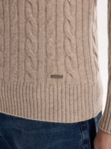 Sweater 1/2 Cierre Trenzado - Imagen 5