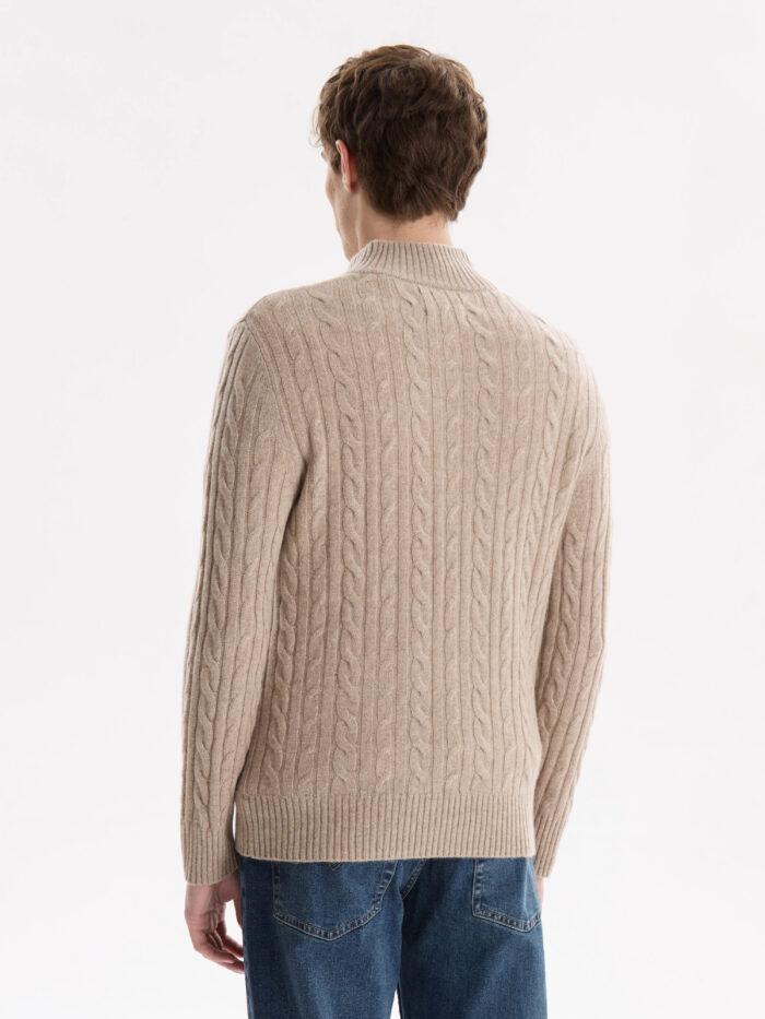 Sweater 1/2 Cierre Trenzado - Imagen 6