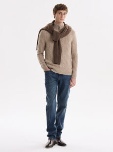 Sweater 1/2 Cierre Trenzado - Imagen 4