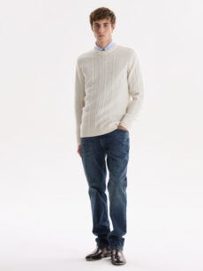 SWEATER CUELLO REDONDO TRAMADO - Imagen 2