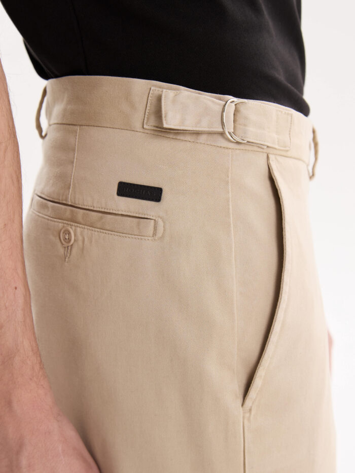 PANTALÓN GABARDINA CLÁSICO CON PRESILLAS - Imagen 4