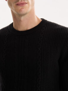 SWEATER CUELLO REDONDO TRAMADO - Imagen 3