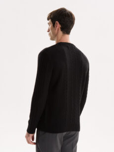 SWEATER CUELLO REDONDO TRAMADO - Imagen 5