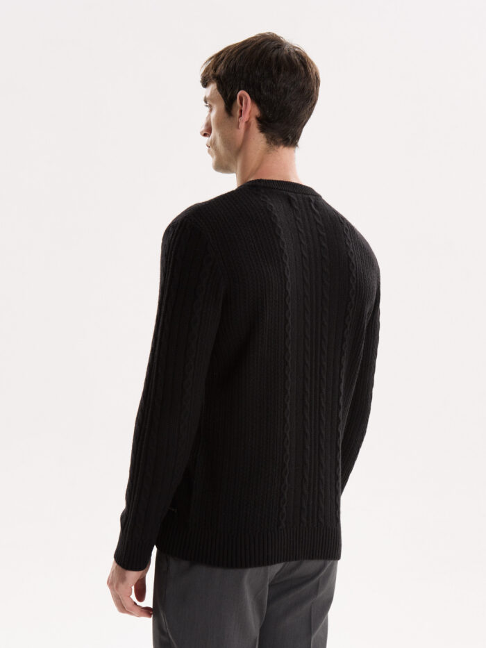 SWEATER CUELLO REDONDO TRAMADO - Imagen 5
