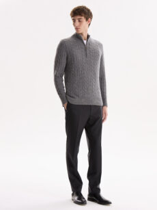 Sweater 1/2 Cierre Trenzado - Imagen 4