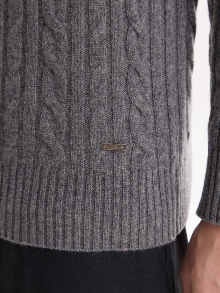 Sweater 1/2 Cierre Trenzado - Imagen 3