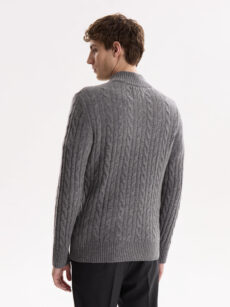 Sweater 1/2 Cierre Trenzado - Imagen 5
