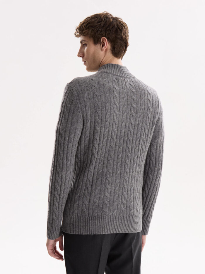 Sweater 1/2 Cierre Trenzado - Imagen 5