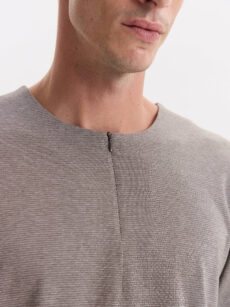 T-SHIRT ZIPPER PIMA COTTON - Imagen 2