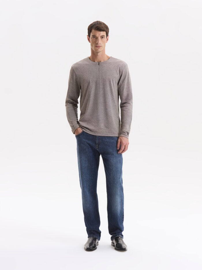 T-SHIRT ZIPPER PIMA COTTON - Imagen 3